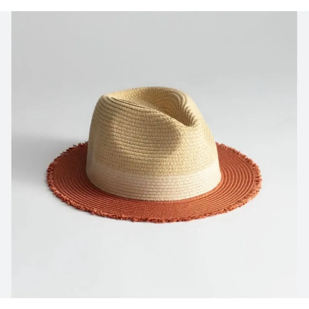 & Other Stories Color Block Straw Hat